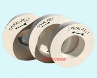 Wool felt polishing wheel