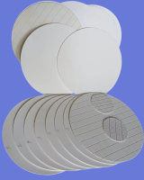 microfiber silicon wafers, wafers with polishing pad white skin